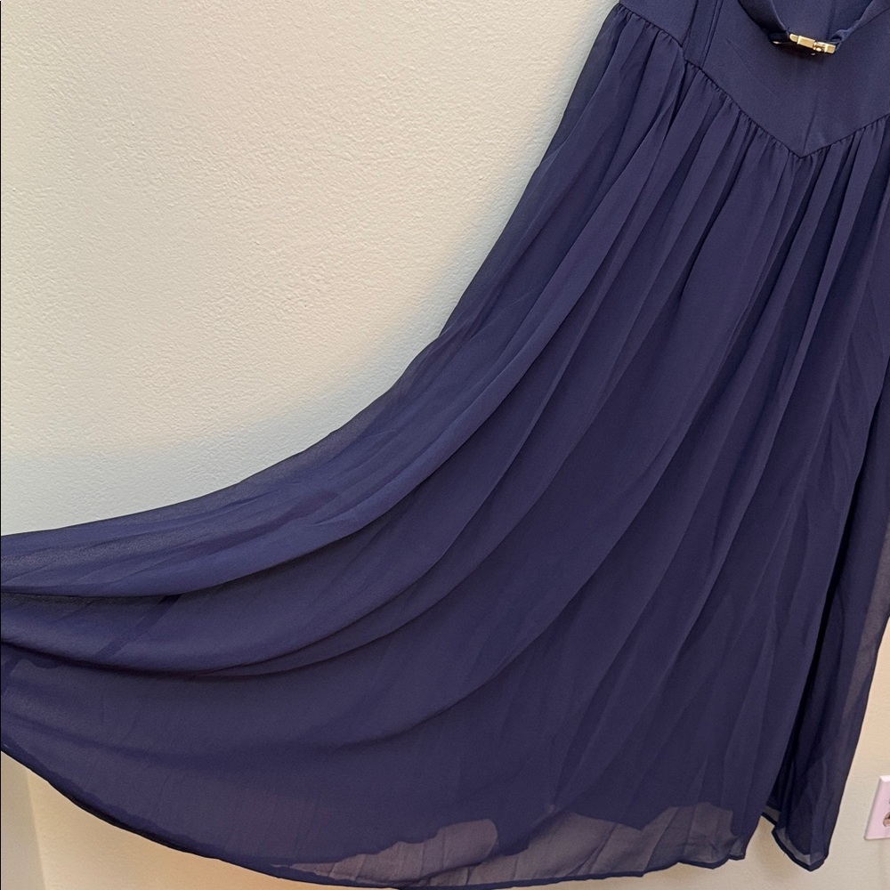 Anthropologie size 12 Hutch Ruby Sleeveless Bustier Belted Drop-Waist Maxi Dress - Picture 5 of 9